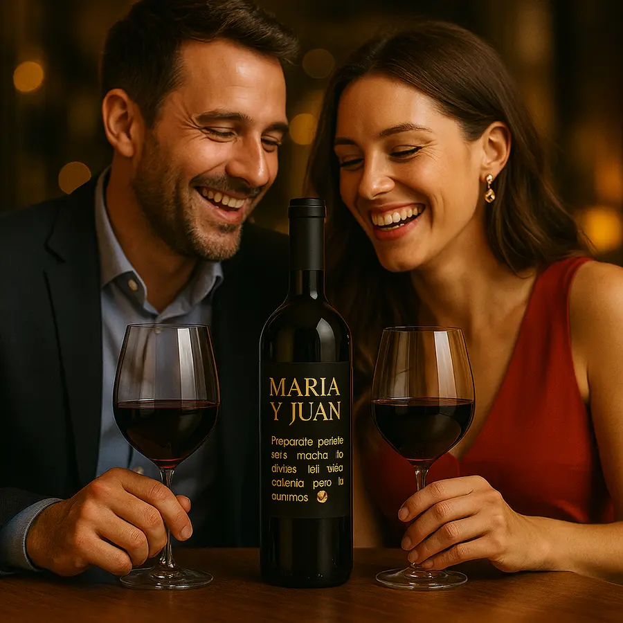 Pareja tomandose una copa de vino para recuperar la pasión